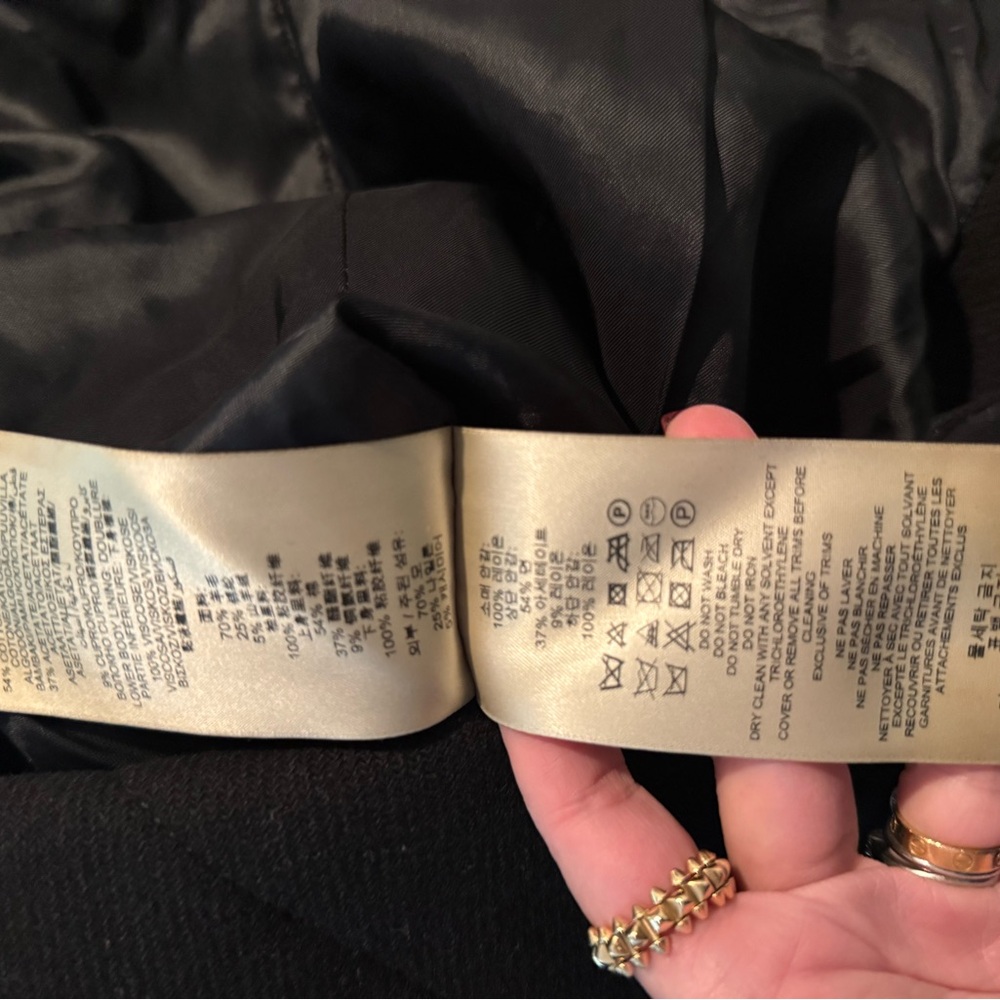Burberry Britt Black Belted Wool Trench Coat - Picture 10 of 10